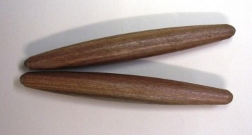 Klopfhölzerpaar unbemalt Mulgaholz 25-30cm