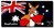 Handtuch Velours Boxing Kangaroo ca. 75x152cm