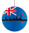 Fahnenhänger rund mit NZ-Skyline (NZ)