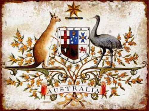 Blechschild Australian Coat of Arms