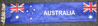 Australia Fahnenschal satin