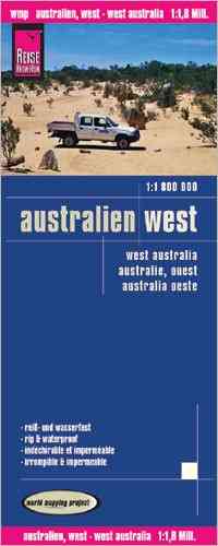 Australien West Faltkarte 1:1,8 Mio Map
