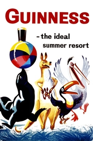 Blechschild Guinness The Ideal Summer Resort ca. 20x30cm
