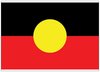 Postkarte Aboriginal Fahne