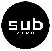 Schild Blech Sub-Zero ca. 48cm Durchmesser