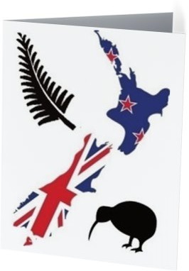 Grusskarte Neuseeland matt