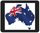 Mousepad Fahne Australien ca. 25 x 20cm