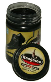 Kangaroo Shoe Cream für Glattlederschuhe 60g schwarz
