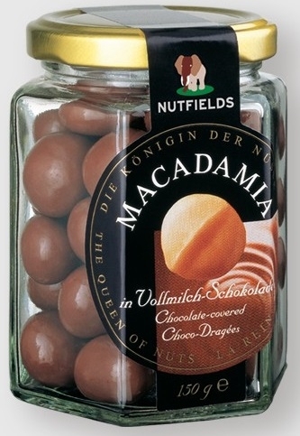 Macadamia-Nüsse in Vollmilch-Schokolade 150g