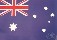 Australien-Fahne mit Karabinerhaken