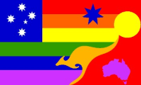 Fahne Australien Gay