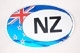 Fahnenaufkleber mit NZ-Inlay (NZ)