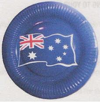 Fahnen-Dessertschüssel Australien 10 Stk.