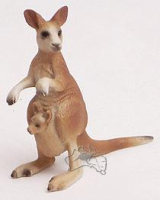 Känguru aus Kunststoff ca. 9cm