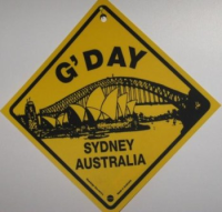 Warnschild G'Day Sydney Australia - Gross