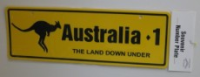 Australia Nummernschild Plastik ca. 36 x 12 cm