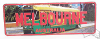 Australia / Melbourne Nummernschild Blechschild 37 x 13 cm