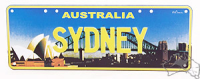 Sydney / Koala Nummernschild Blechschild 37 x 13 cm