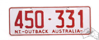 NT - Outback Australia Nummernschild
