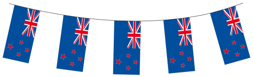 Fahnenkette Neuseeland ca. 4 m (NZ)
