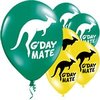 Luftballon mit G'day Mate Motif grün