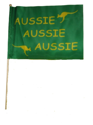 Fahne Aussie Aussie Aussie ca. 12 x 16cm