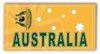 Handtuch Velours Wappen Australien ca. 75x152cm