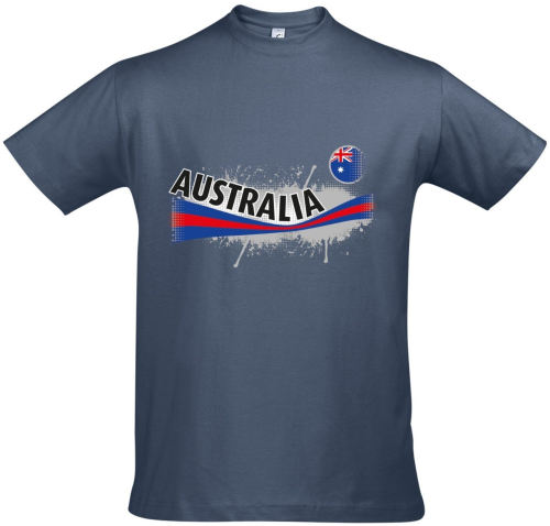 T-Shirt Australia denimfarben