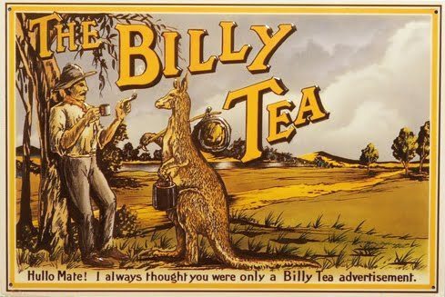 Blechschild The Billy Tea mit Känguruh ca. 30x40cm