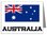 Grusskarte Fahne mit Australia 2