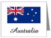Grusskarte Fahne mit Australia 3