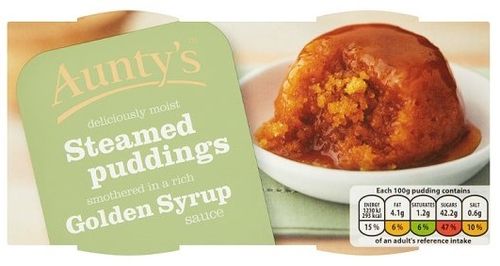 Golden Syrup Steamed Puddings 2 x 100g (NZ)