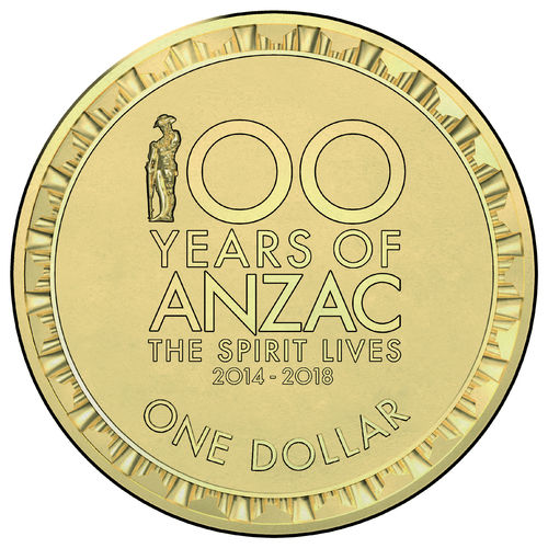 $1 Münze Australien 100 Years of Anzac 2015