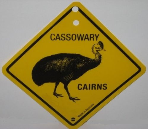 Warnschild Cassowary Cairns