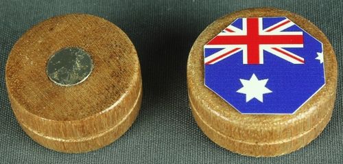 Fahnen-Magnet Australien ca. 28x12mm rund