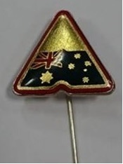 Anstecknadel Fahne Australia dreieckig Langnadel