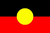 Fahne Australien Ureinwohner auf Holzstab ca. 20x30cm