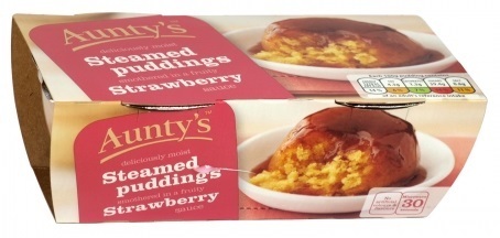 Strawberry Steamed Puddings 2x100g (NZ)