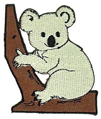 Aufnäher Koala am Baum ca. 7,5x8cm