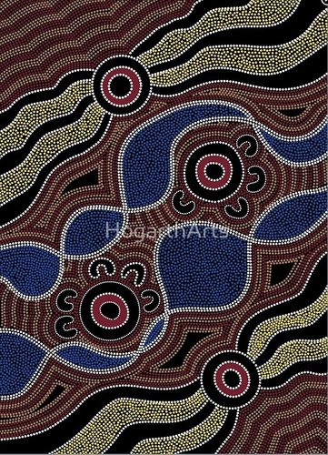 Grusskarte Aboriginal Art 1