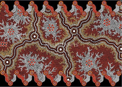 Grusskarte Aboriginal Art Travels