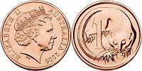 1c Münze Australien