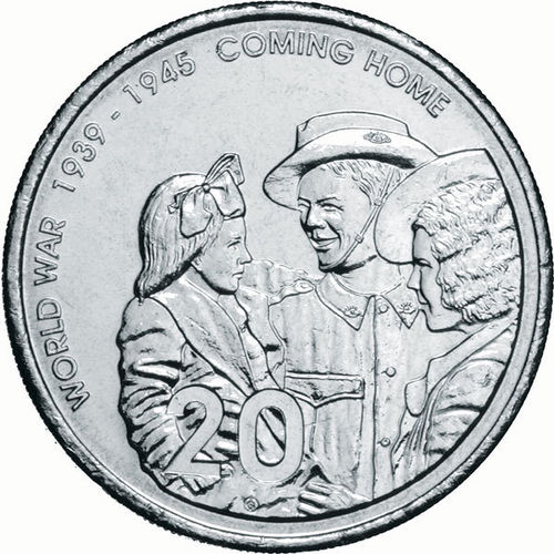 20c Münze Australien Coming Home 2005