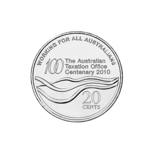 20c Münze Australien Tax Office Centenary 2010