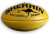 Football Australian Rules Sherrin Kangaroo Brand Kunststoff Gelb