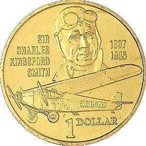 $1 Münze Australien Sir Charles Kingsford Smith 1997