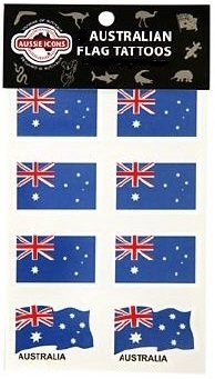 Australien Flaggen Tattoo 10 Stück  Fanartikel  WM 2018 NEU 
