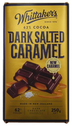 Whitttaker's Dark Salted Caramel 62% Kakao (NZ) 250g