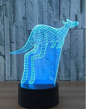 Lampe Känguruh springend LED ca. 26x20x6cm 5 Volt