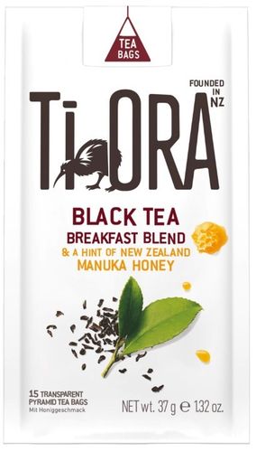 Tee TiOra Black Tea Manuka 37g NZ